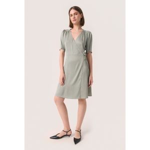 Jurk - Grey - Feminine - Boven de Knie - Korte Mouwen