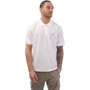Gant Heren Rugger Piqué Regular Poloshirt (Wit)