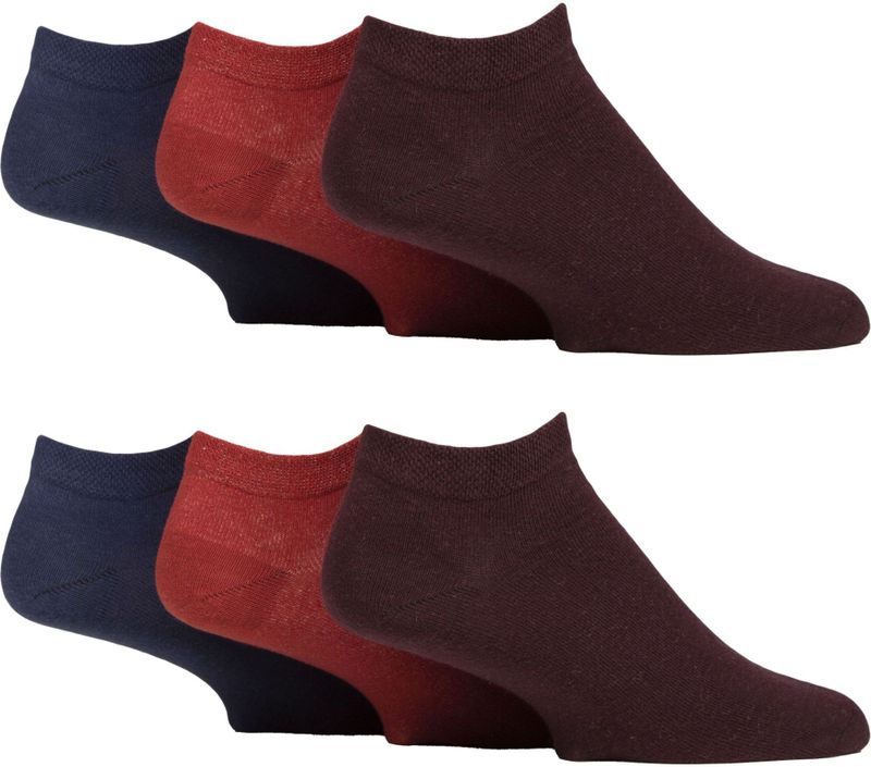 6-pack heren diabetes trainingssokken | Losse bovenkant brede enkelsokken