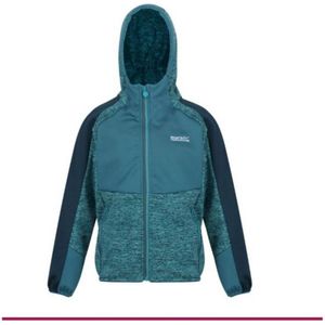 Regatta Childrens/Kids Dissolver VI Marl Fleece Full Zip Hoodie (Pagode blauw/ libelle)