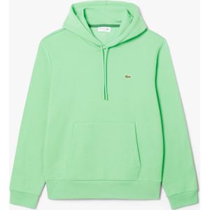Heren Lacoste Organic Cotton Fleece Hoodie in Groen