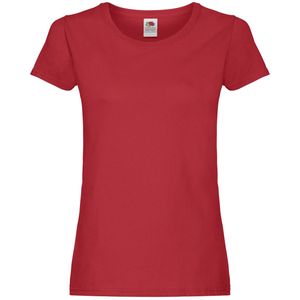 Fruit of the Loom Dames/Dames T-Shirt (Rood)