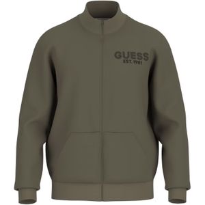 Guess - Sweatjack - Heren - Met Opstaande Kraag - Praktische Steekzakken