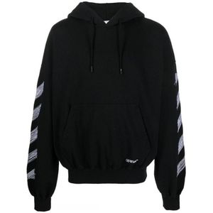 Off-White Scribble Diag Boxy Black Oversized Hoodie