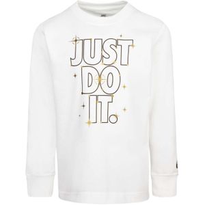 Nike Shine T-shirt met lange mouwen voor kinderen/Kinderen (Crème)