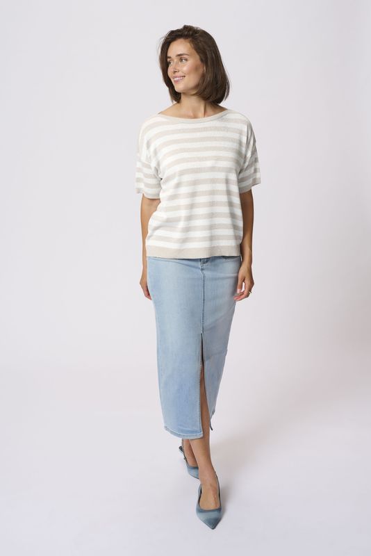 Kaffe - Gestreepte Trui - Veelkleurig - Dames