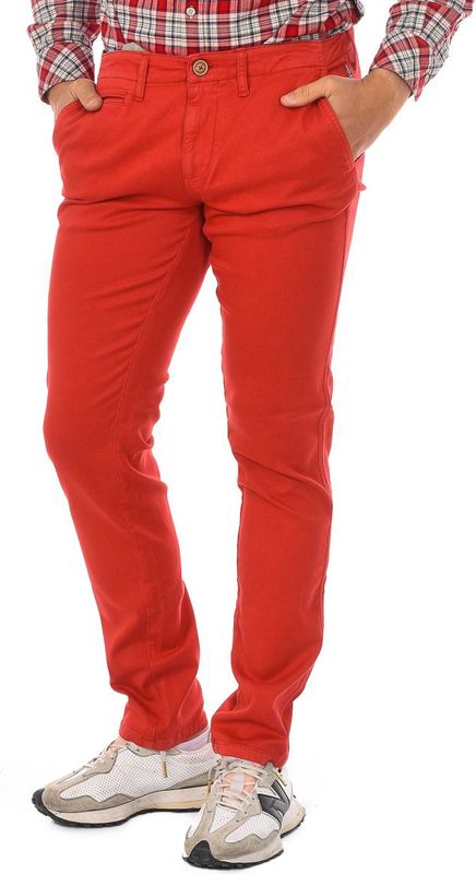 Napapijri - Slim-Fit Broek - Rood - Katoenmix