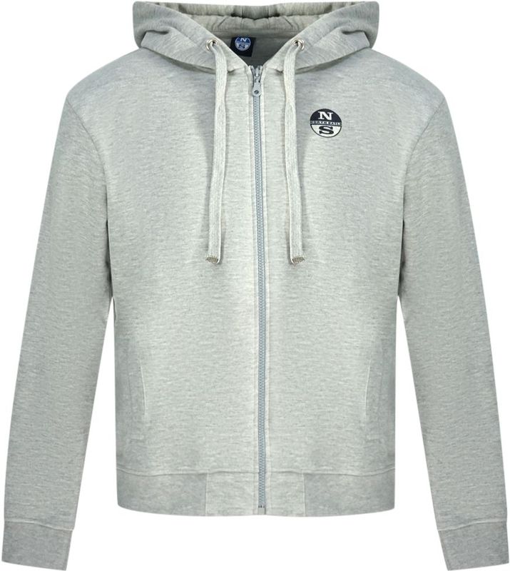 North Sails - Hoodie met Rits - Grijs - Heren