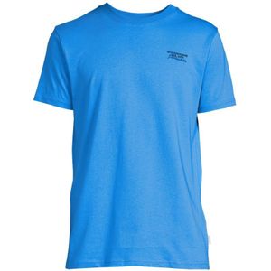 Purewhite Regular Fit T-shirt Van Biologisch Katoen Mid Blue - Maat 2XL