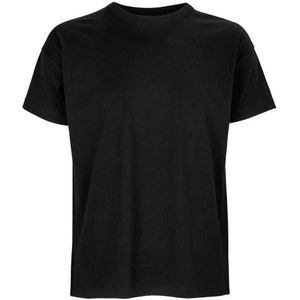 SOLS Heren Boxy Organic Oversized T-shirt (Diep zwart)