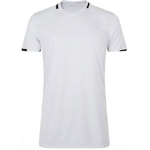 SOLS - Classico Contrast - Voetbal T-Shirt - Wit/Zwart - Korte Mouw