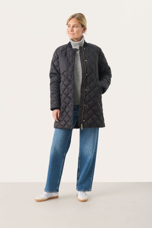 Jas - Regular Fit - Zwart - 100% Gerecycled Polyamide