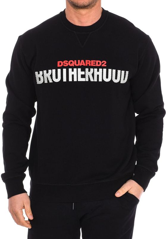 Heren sweatshirt met lange mouwen en ronde hals S74GU0521-S25042