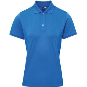 Premier Dames/Dames Coolchecker Plus Poloshirt (Saffierblauw)