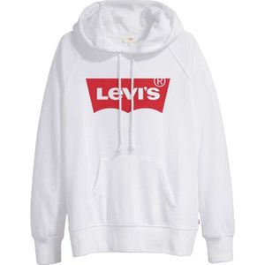 Levis Dames/Dames Grafische Sport Hoodie (Wit)