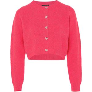 myMo at night Gebreid vest  neonroze