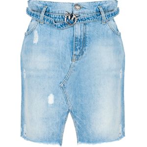 Pinko - Mitica 1 - Denim Minirok - Blauw