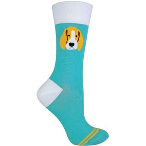 Nieuwigheid katoenen sokken met katten- en hondenpatroon - Brak