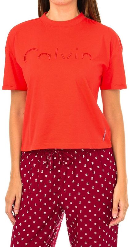 Calvin Klein - T-shirt - Rood - Korte Mouwen