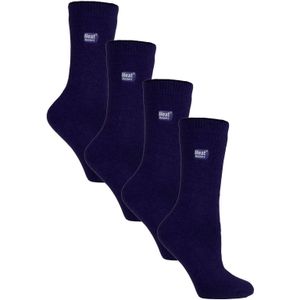 Heat Holders Ultra Lite - 4 Paar Multipack Dames Thermosokken | Ultra Dunne Warme Sokken voor Dress Socks in de Winter - Marineblauw