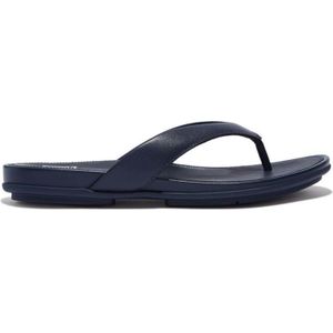 Dames teenslippers Fit Flop Gracie Leather in Navy