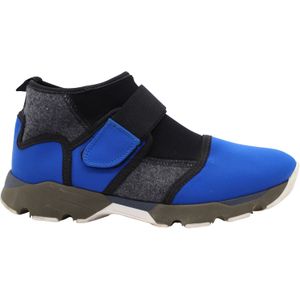 Marni Stretch Stoffen Sokken Velcro Sneakers in Blauw Neopreen