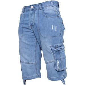 Enzo - EZS404 - Cargo Combat Denim Short - Heren