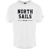 North Sails - T-shirt - Wit - Katoen - Korte Mouwen