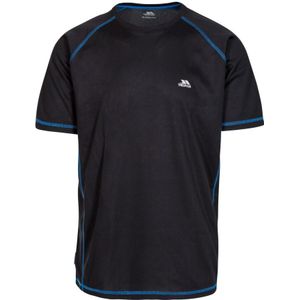 Trespass - Heren Albert Active Korte Mouwen T-Shirt (Zwart/Zwart) - Maat 2XL