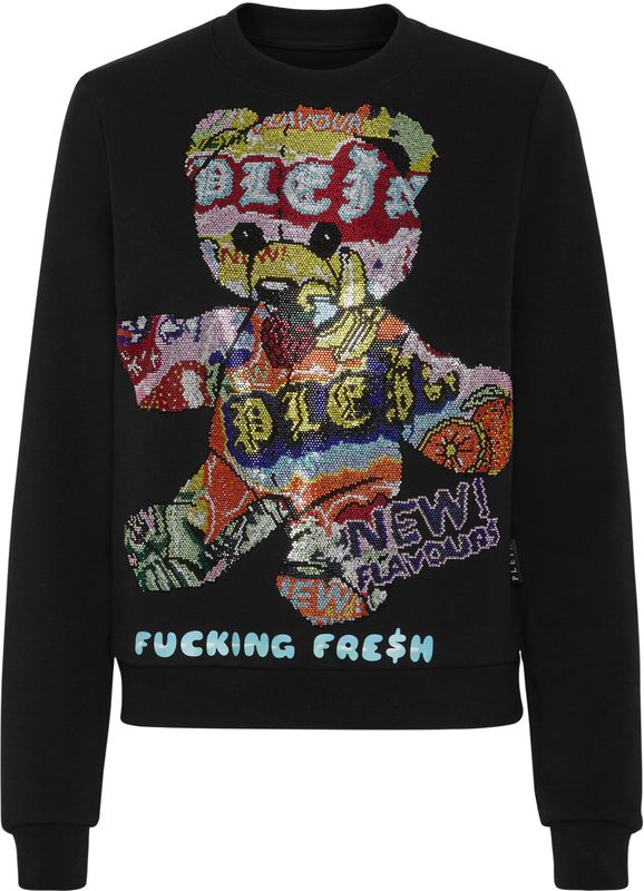 Philipp Plein - Strass Sweatshirt Roundneck Tutti Frutti - Zwart - Katoenfleece