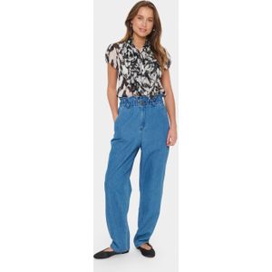 Overhemd met lang mouwen Regular fit Black Monochrome Strokes black multi