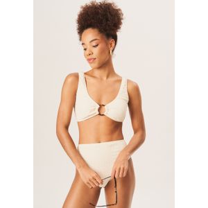 Bikinitopje met getextureerd ringdetail