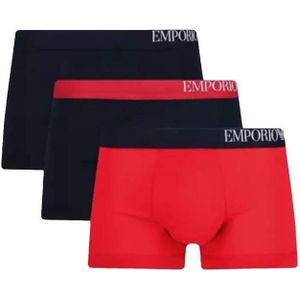 Armani boxershorts voor heren, set van 3, marineblauw-rood