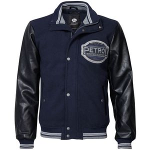 Petrol Industries - Heren Bomber Jas Newton - Blauw - Maat S