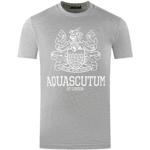 Aquascutum Heren Londen Aldis T-Shirt (Grijs)