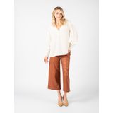 Pinko - Simple V-hals Blouse - Wit - Viscose - Lange Mouwen