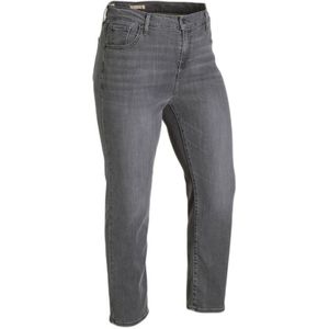Levi's Plus 724 High Rise Straight Jeans (Plus Size) high waist straight fit jeans zwart