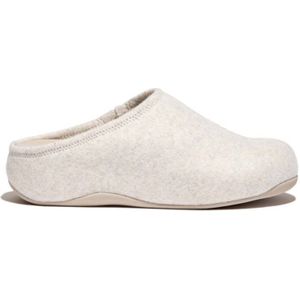 Fitflop Shuv Felt Clog Slippers In Ivory - Dames - Maat 37