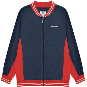 Lambretta Heren Vintage Track Jacket (Marine, Rood, Wit)