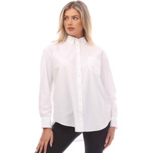 Gant Dames/Dames Luxe Poplin Relaxed Fit Overhemd (Wit)