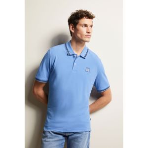 Bugatti Herren Poloshirt met contrasterende strepen