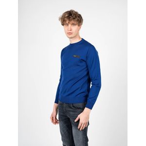 Plein Sport - Merinowollen Trui - Blauw - Wol