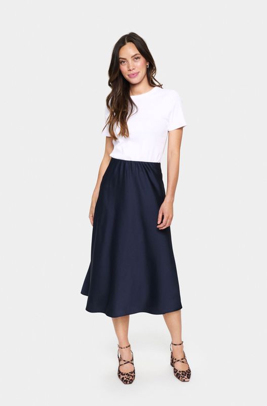 Plooirok - Baritone Blue - 97% Polyester, 3% Elastaan - Regular Fit