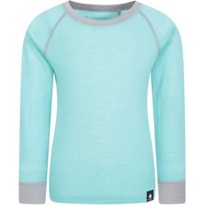 Mountain Warehouse Kinder/Kids Merino II Ronde Hals Base Layer Top (Munt)
