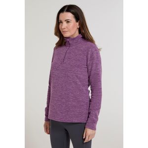 Mountain Warehouse Dames/dames Snowdon Gemêleerd Fleece Top (Donker paars)