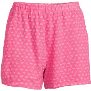 PIECES Curve High Waist Regular Fit Short PCMAIKEN Met Hartjes Fuchsia - Maat 3XL