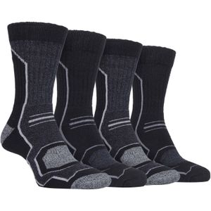 Set van 4 ademende wandelsokken tegen blaren voor heren - SBMS034CHA