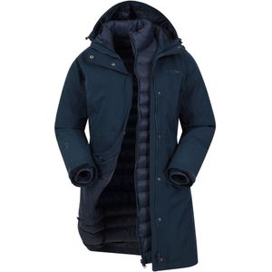 Mountain Warehouse Dames/Dames Alaska Lange 3 in 1 Jas (Marine)