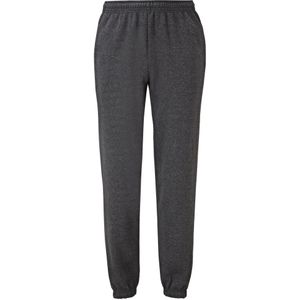 Fruit of the Loom Uniseks Classic Heather Elastische zoom joggingbroek voor volwassenen (Donkere Heide)