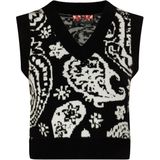 myMo - Gebreide Trui - Paisley-Jacquard - Cropped Model